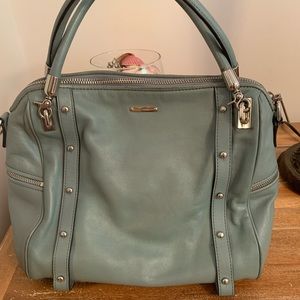 Classic REBECCA MINKOFF  light blue satchel